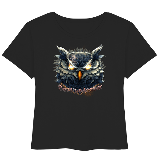 Deviliusdrawer Dark Fire Owl - Womens Organic Lightweight T-Shirt