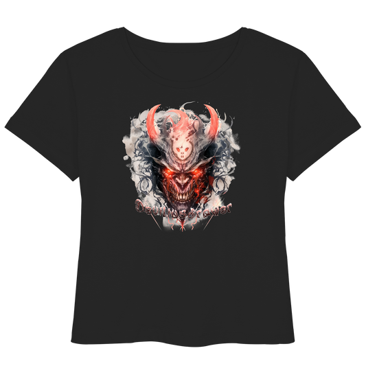 Deviliusdrawer Red Horn Devil - Womens Organic Lightweight T-Shirt