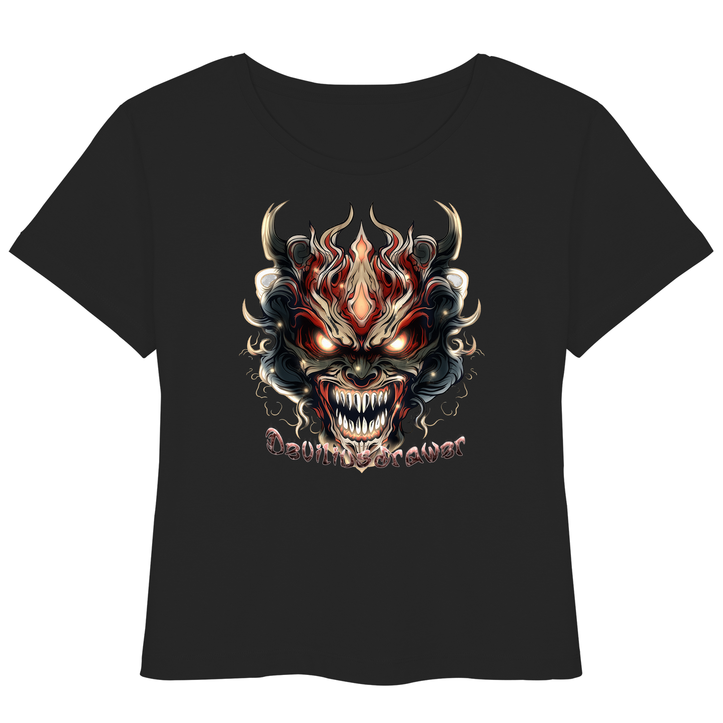 Deviliusdrawer Evil Vamp Mask - Womens Organic Lightweight T-Shirt