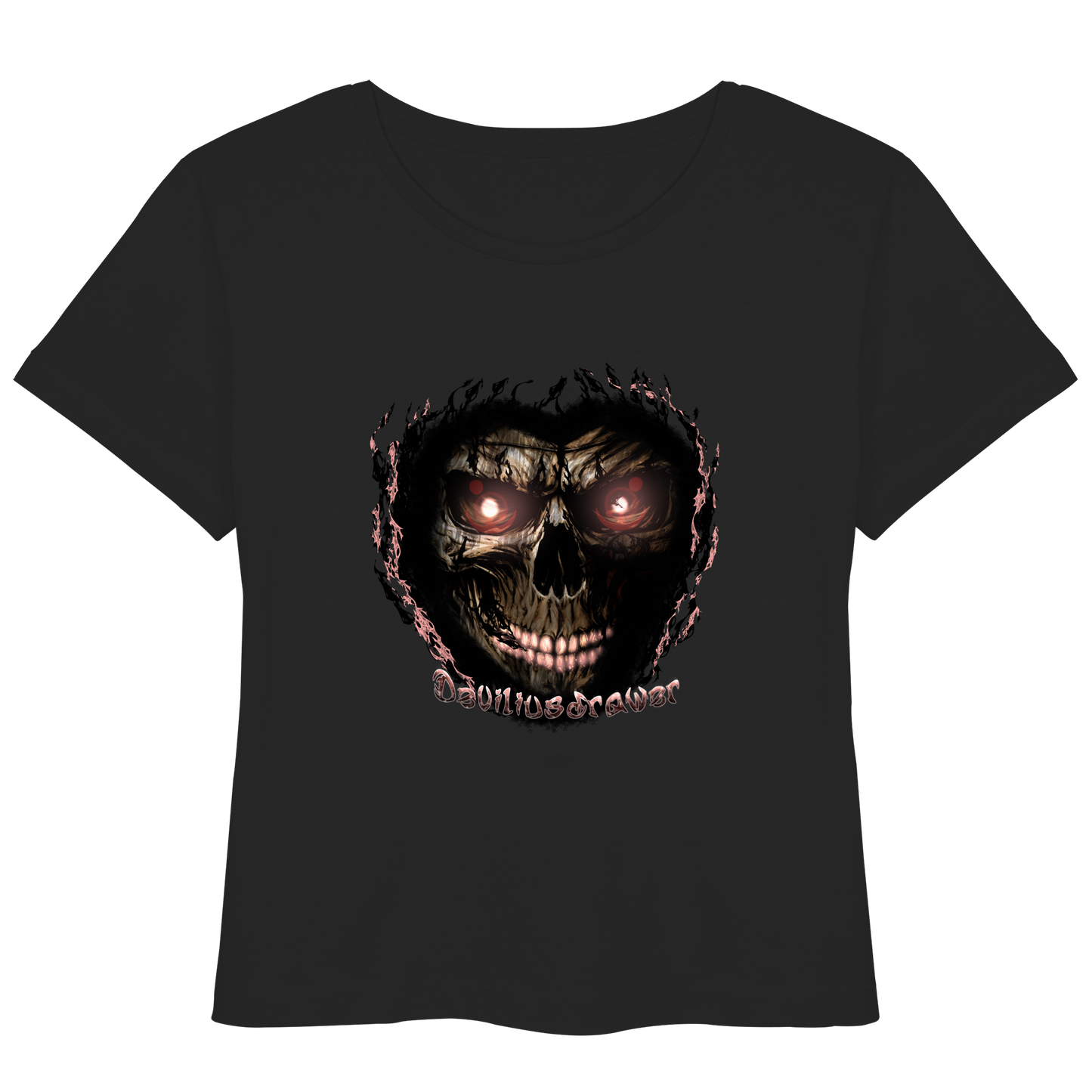 Deviliusdrawer Glow Skeleton - Womens Organic Lightweight T-Shirt