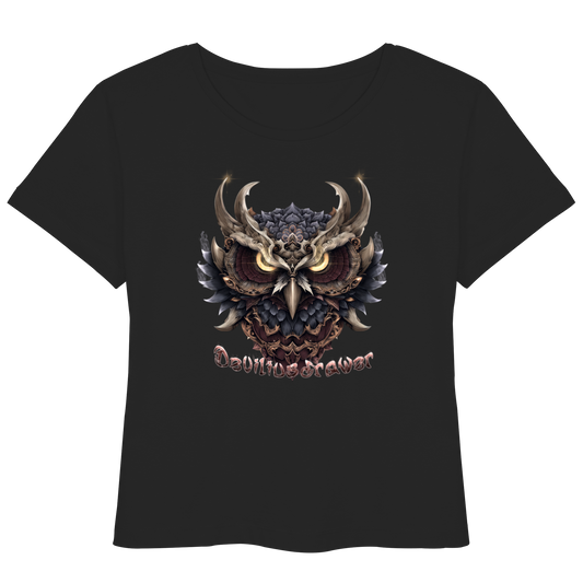 Deviliusdrawer Golden Owl - Womens Organic Lightweight T-Shirt