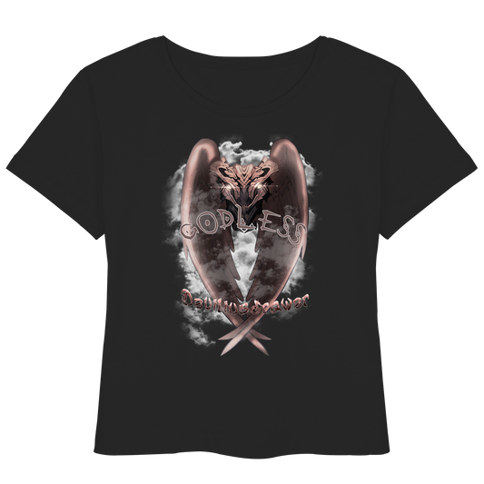 Deviliusdrawer Godless Owl - Womens Organic Lightweight T-Shirt