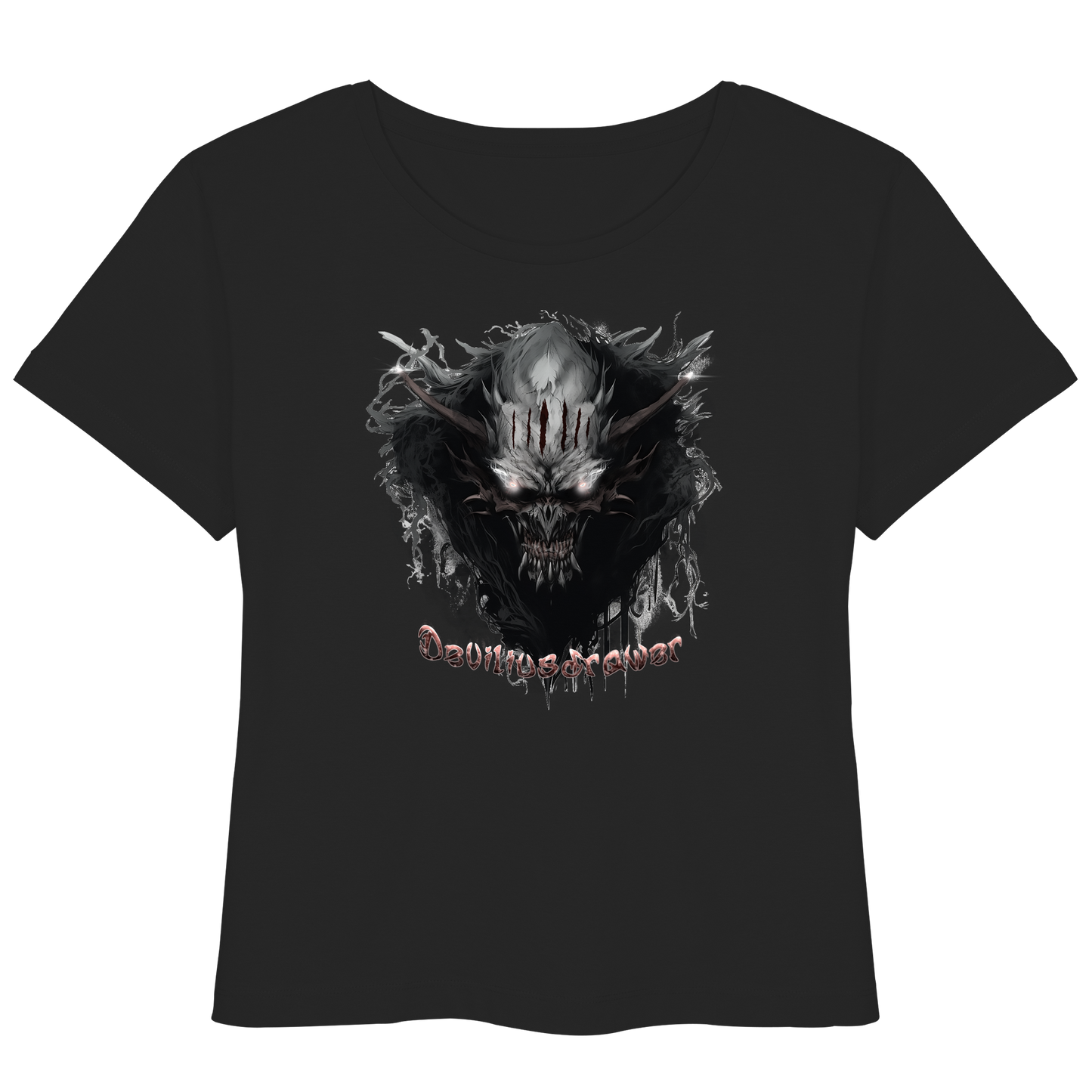 Deviliusdrawer Dark Smoke Demon - Womens Organic Lightweight T-Shirt