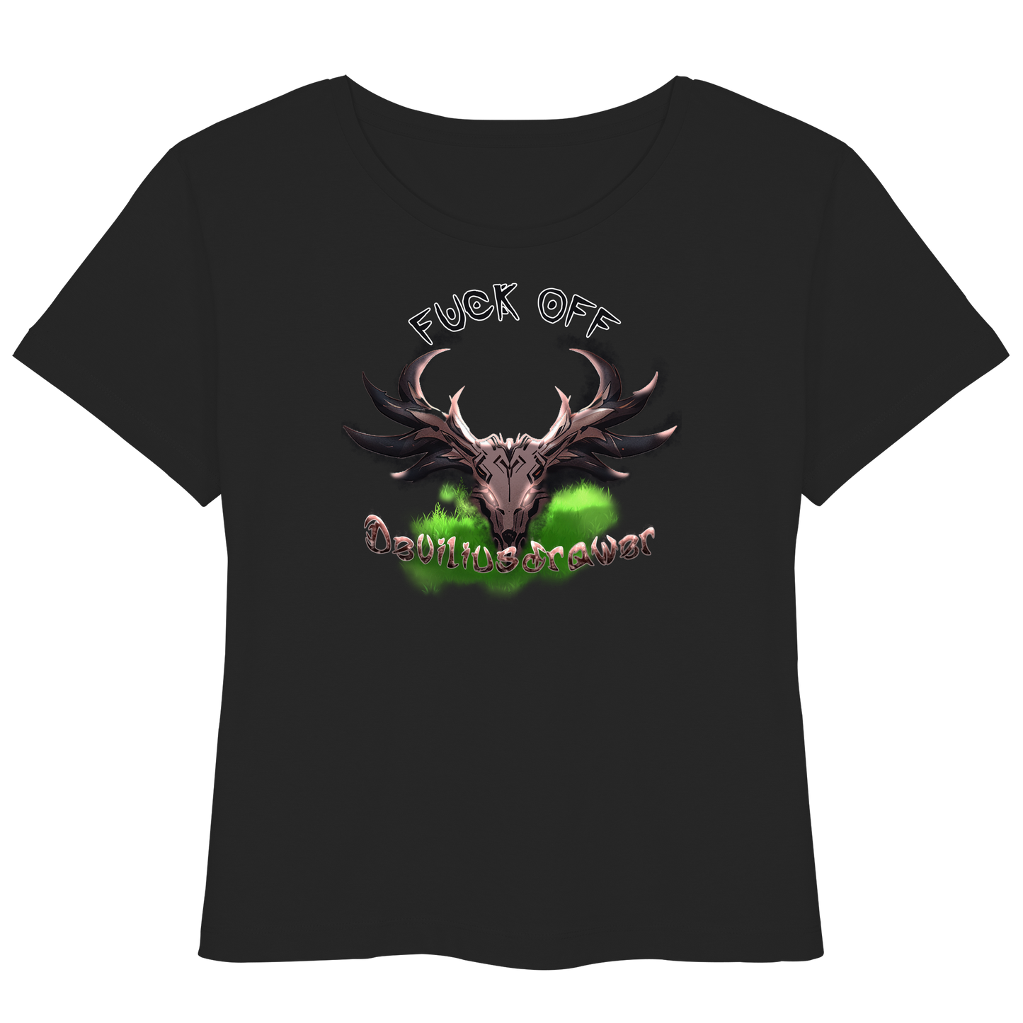 Deviliusdrawer Bad Deer - Womens Organic Lightweight T-Shirt