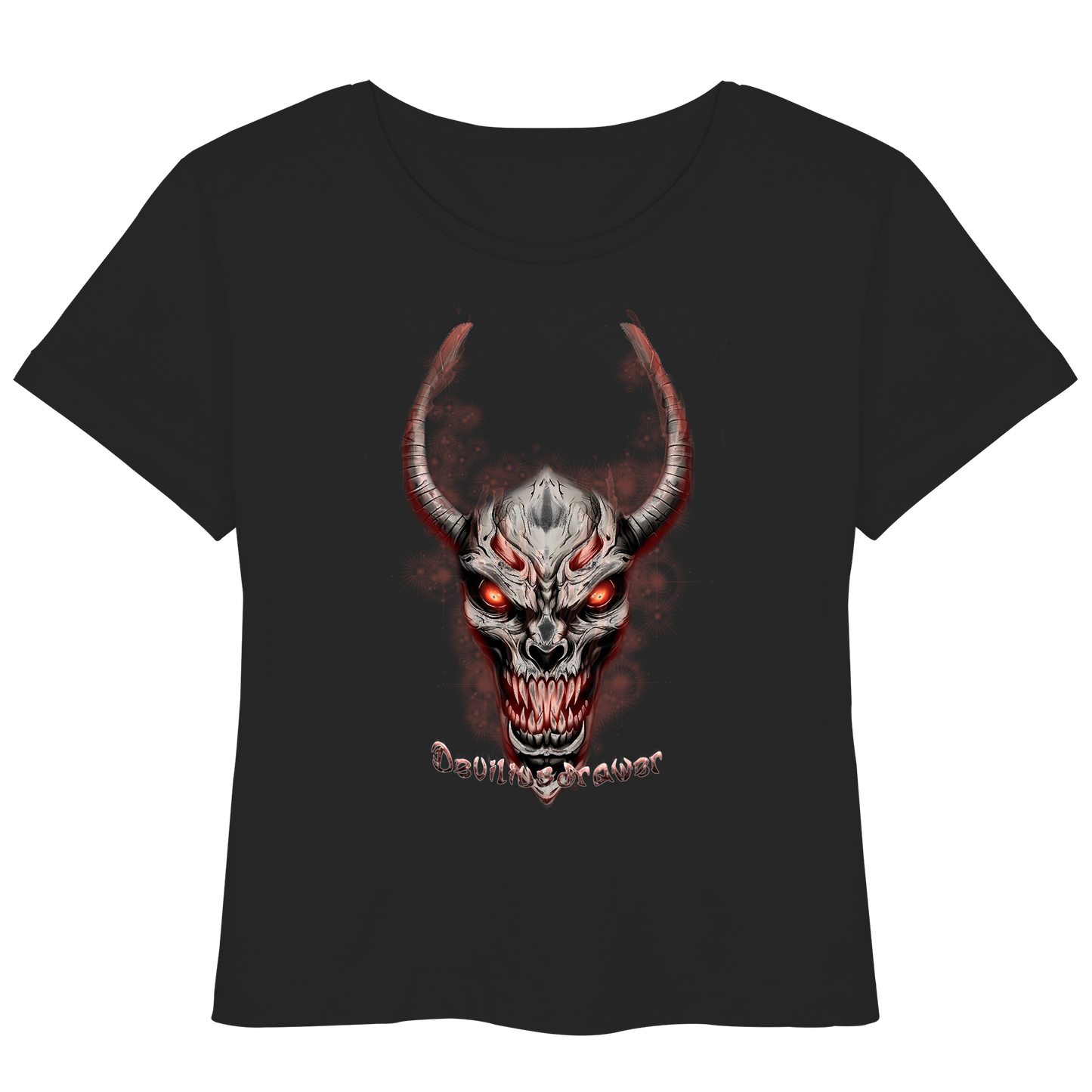 Deviliusdrawer Red Eyed Skeleton - Womens Organic Lightweight T-Shirt