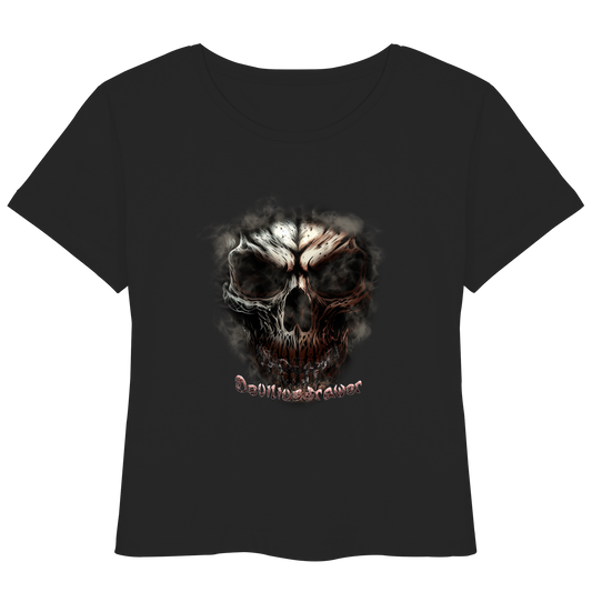 Deviliusdrawer Fire Skeleton - Womens Organic Lightweight T-Shirt