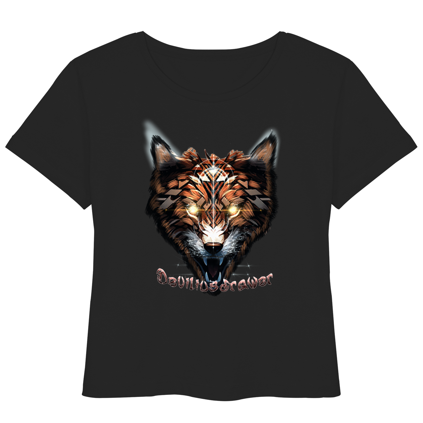 Deviliusdrawer Foxwolf - Womens Organic Lightweight T-Shirt