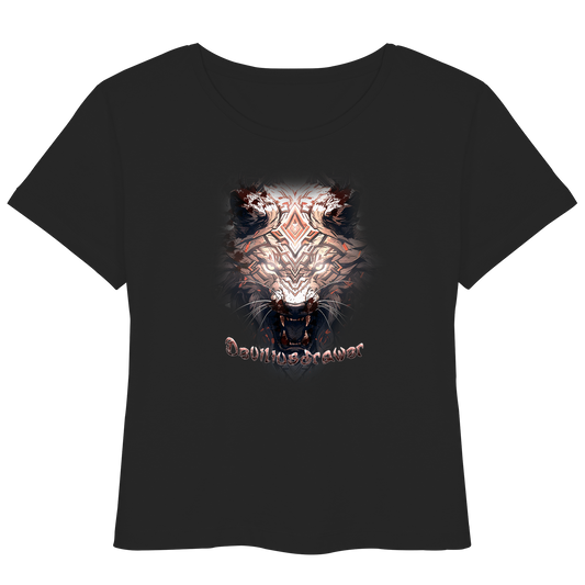 Deviliusdrawer Gold Metal Tiger - Womens Organic Lightweight T-Shirt