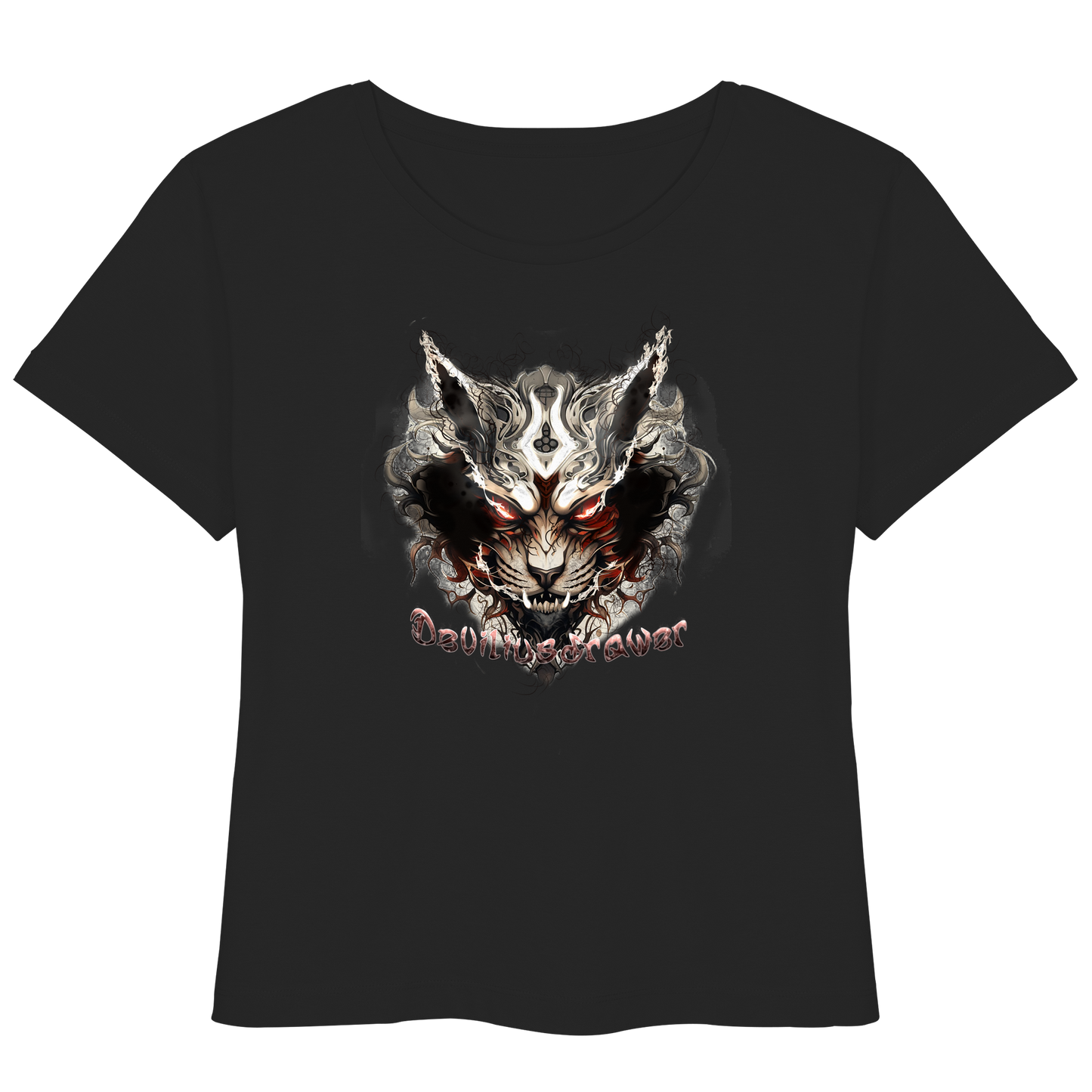 Deviliusdrawer Wild Hotcat  - Womens Organic Lightweight T-Shirt