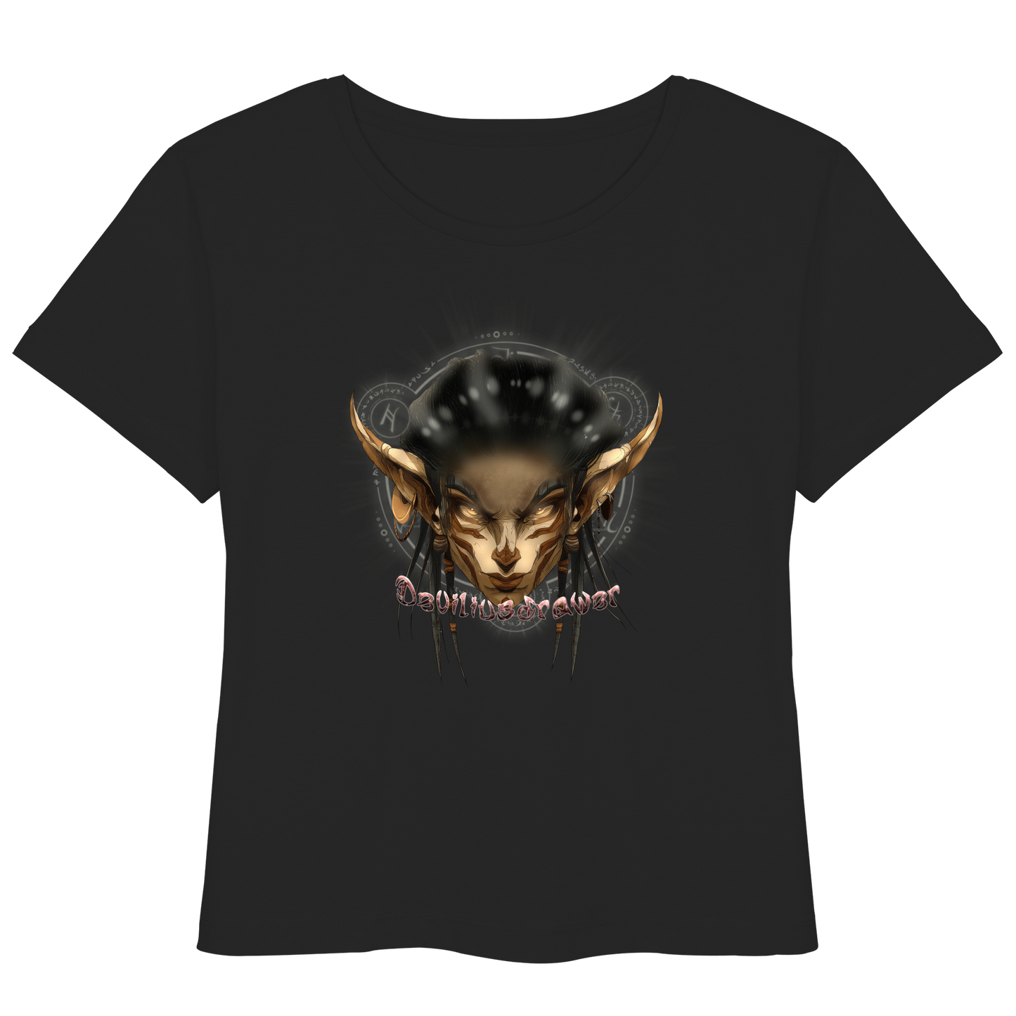 Deviliusdrawer Gold Magician Elf - Womens Organic Lightweight T-Shirt