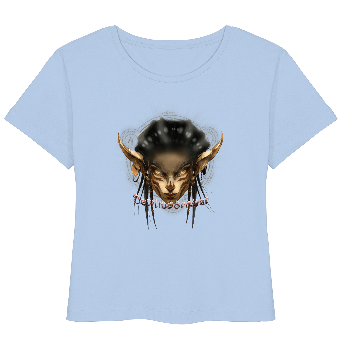 Deviliusdrawer Gold Magician Elf - Womens Organic Lightweight T-Shirt