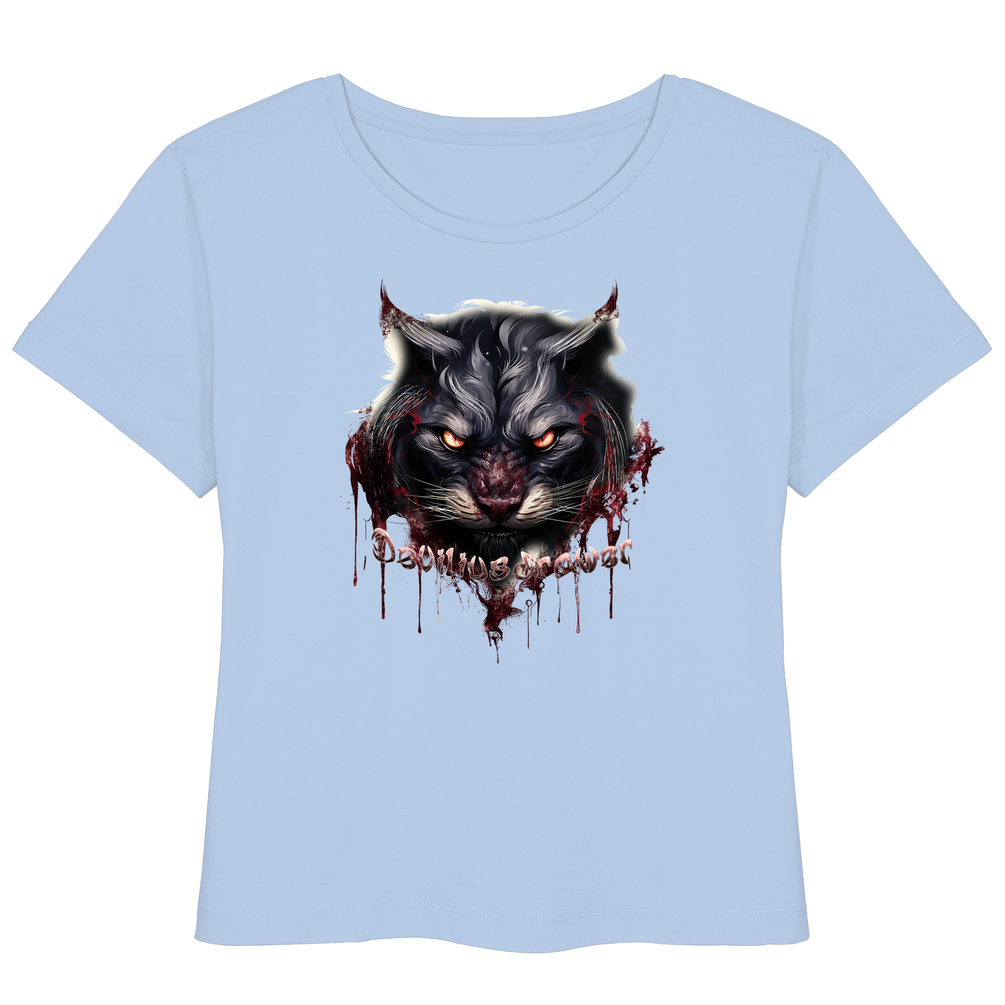 Deviliusdrawer Badass Cat - Womens Organic Lightweight T-Shirt