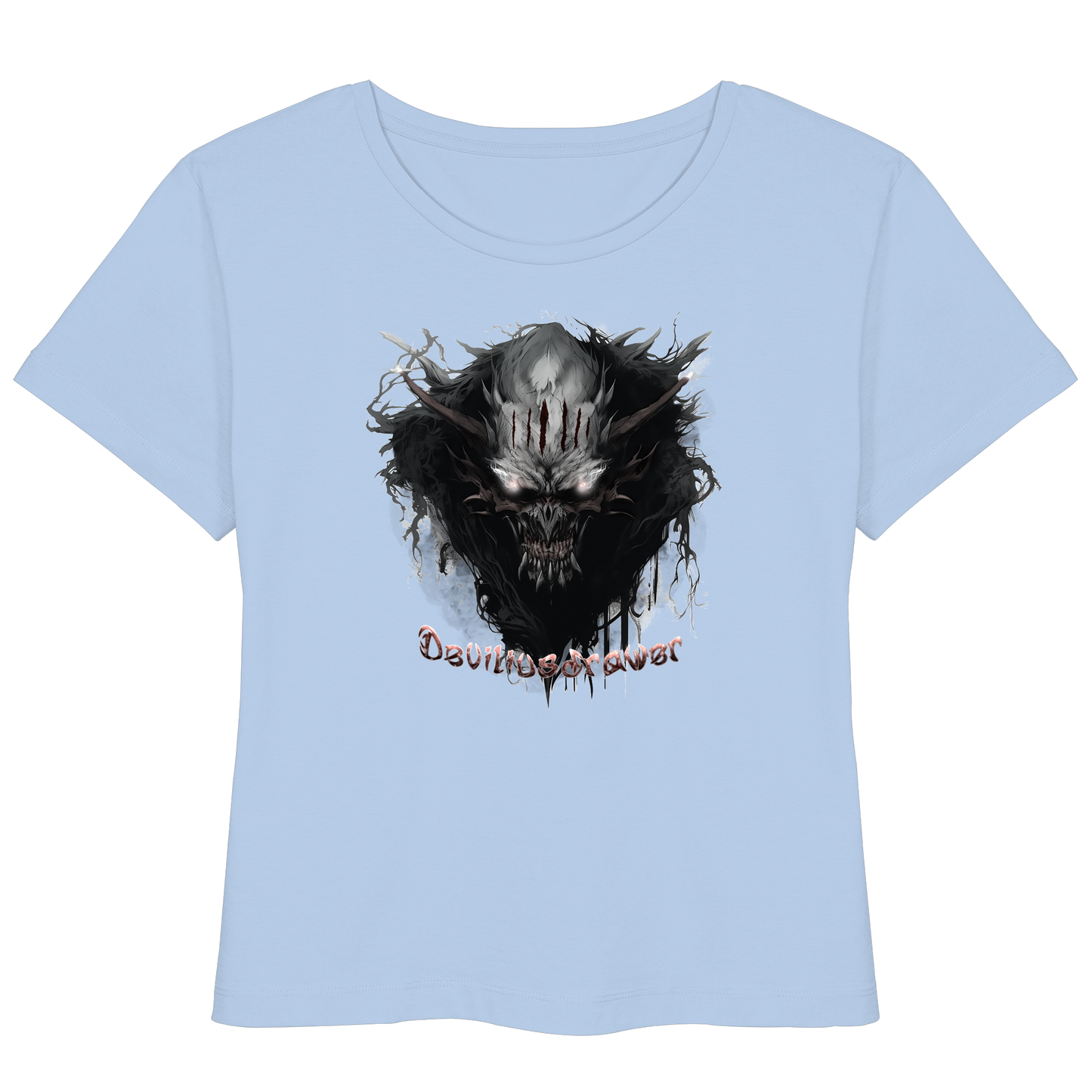 Deviliusdrawer Dark Smoke Demon - Womens Organic Lightweight T-Shirt