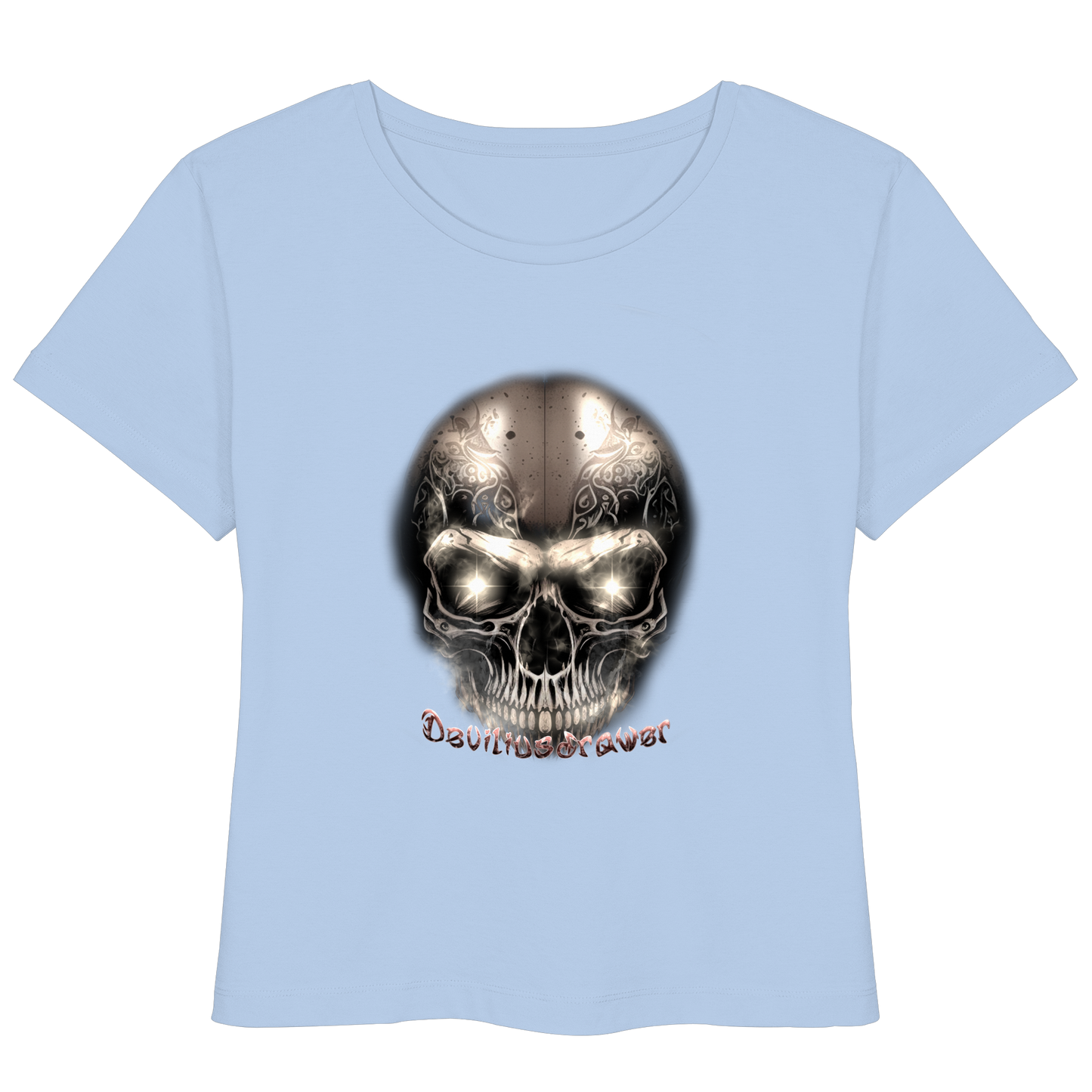 Deviliusdrawer Fire Skeleton Iron - Womens Organic Lightweight T-Shirt