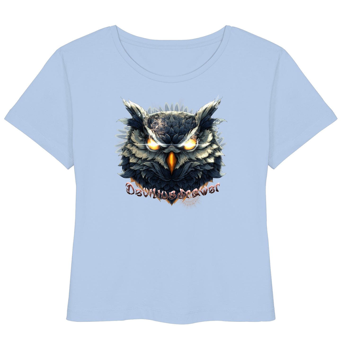 Deviliusdrawer Dark Fire Owl - Womens Organic Lightweight T-Shirt