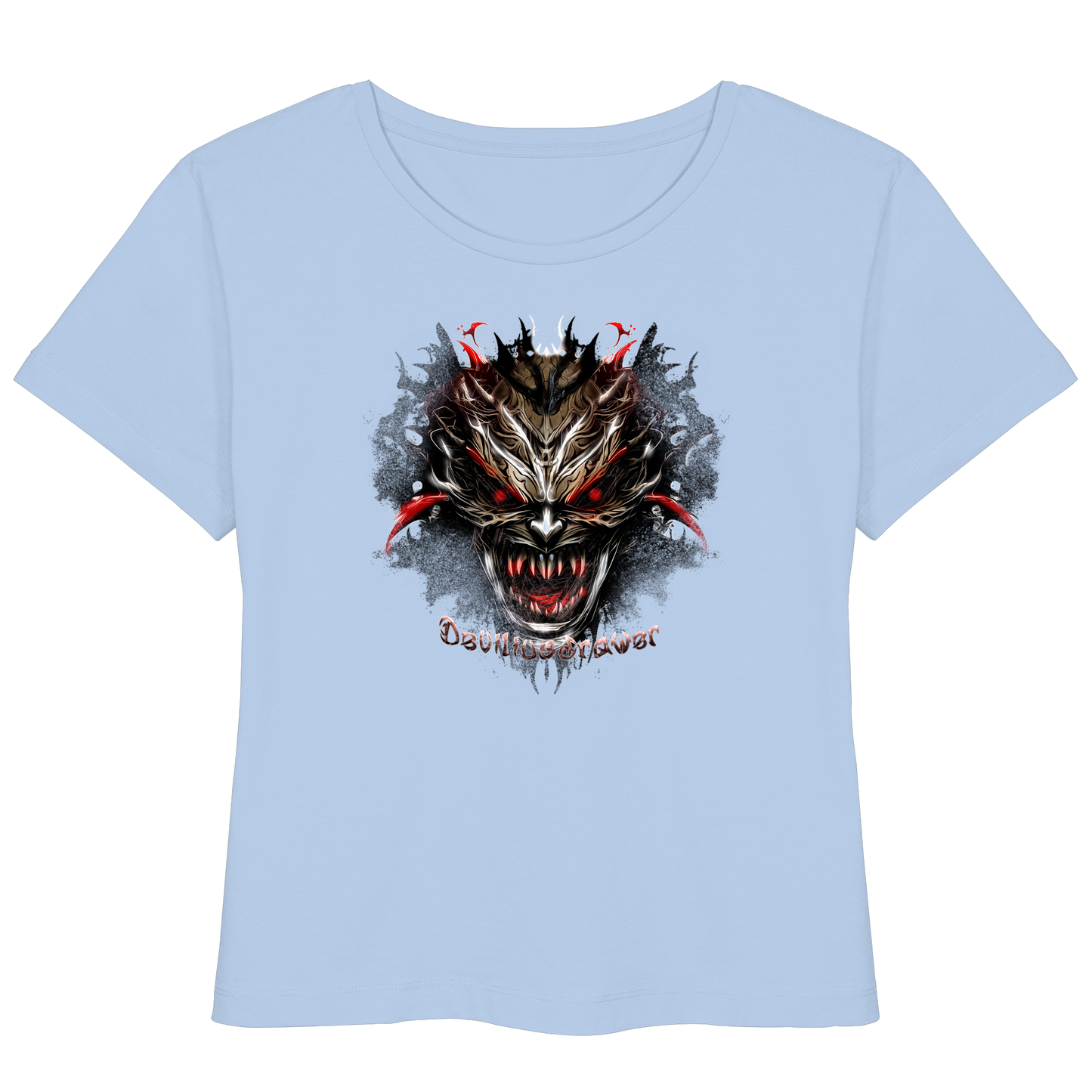 Deviliusdrawer Dark Redeyed Devil - Womens Organic Lightweight T-Shirt