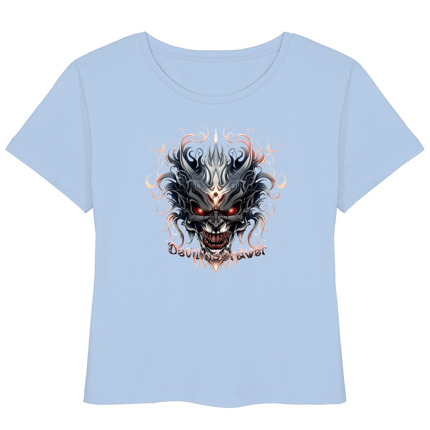 Deviliusdrawer Demon Mask - Womens Organic Lightweight T-Shirt