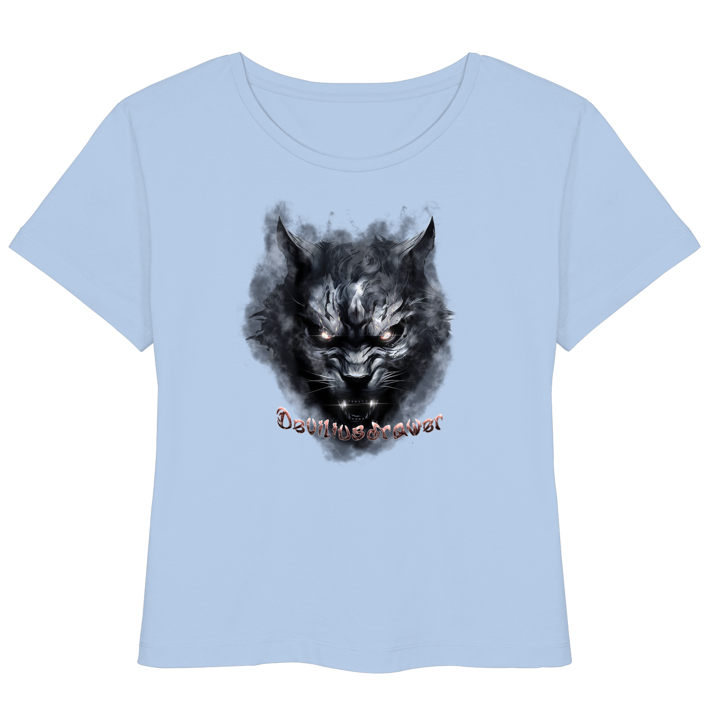 Deviliusdrawer Dark Beast Tiger  - Womens Organic Lightweight T-Shirt
