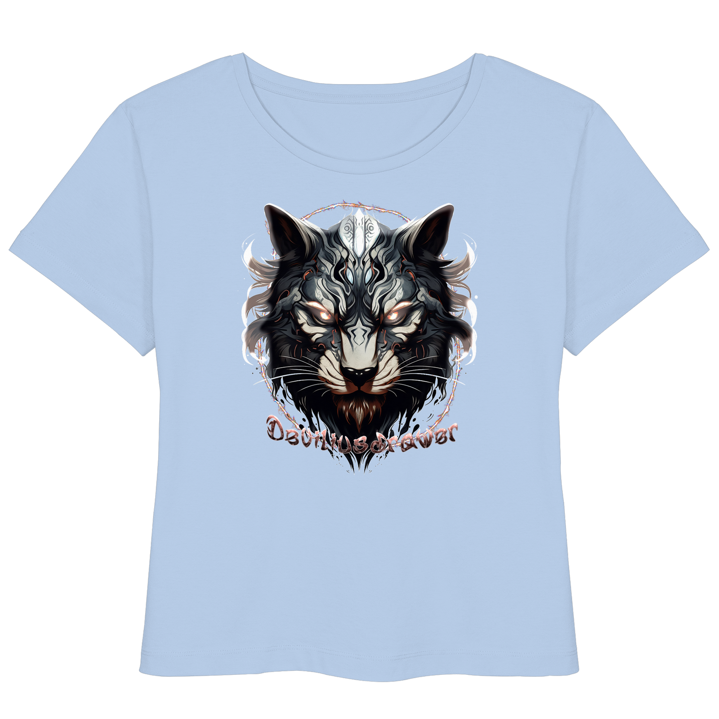 Deviliusdrawer Wolfcat - Womens Organic Lightweight T-Shirt