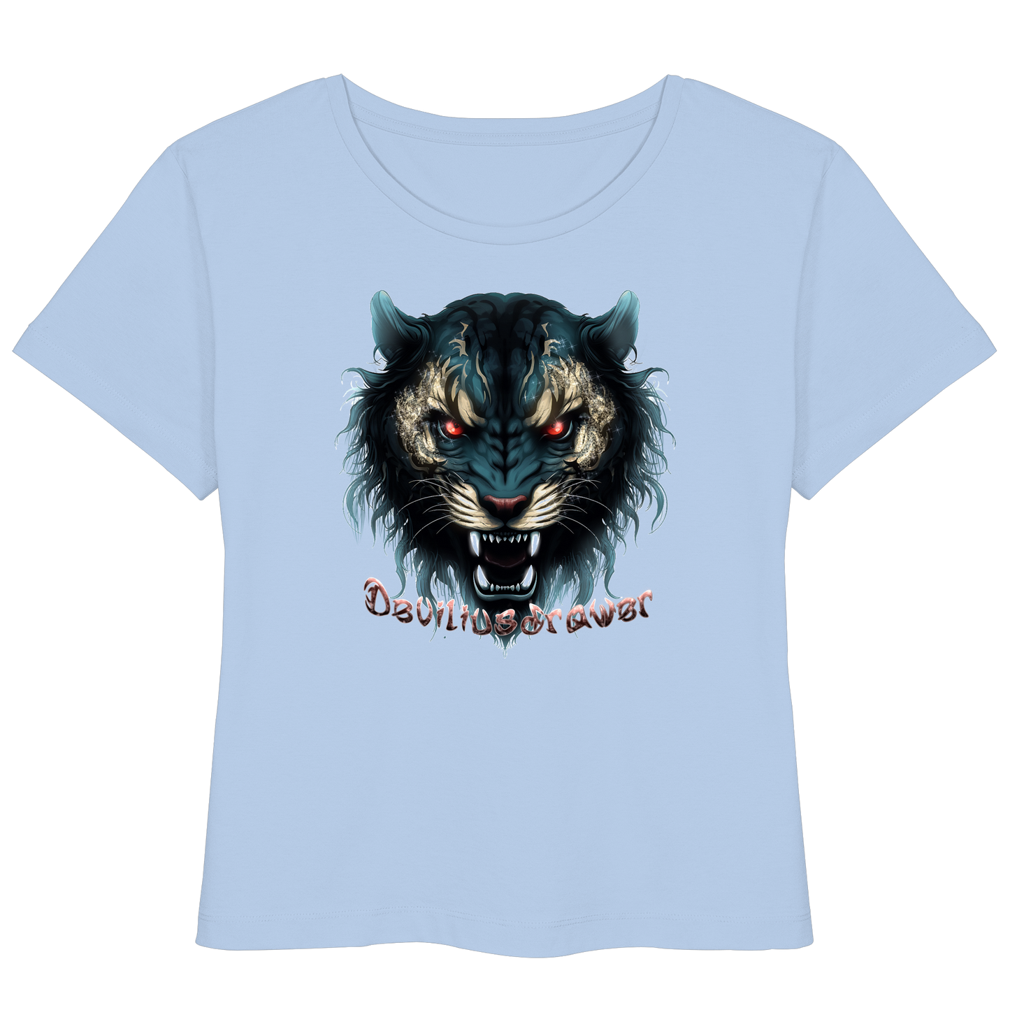 Deviliusdrawer Tigercat - Womens Organic Lightweight T-Shirt