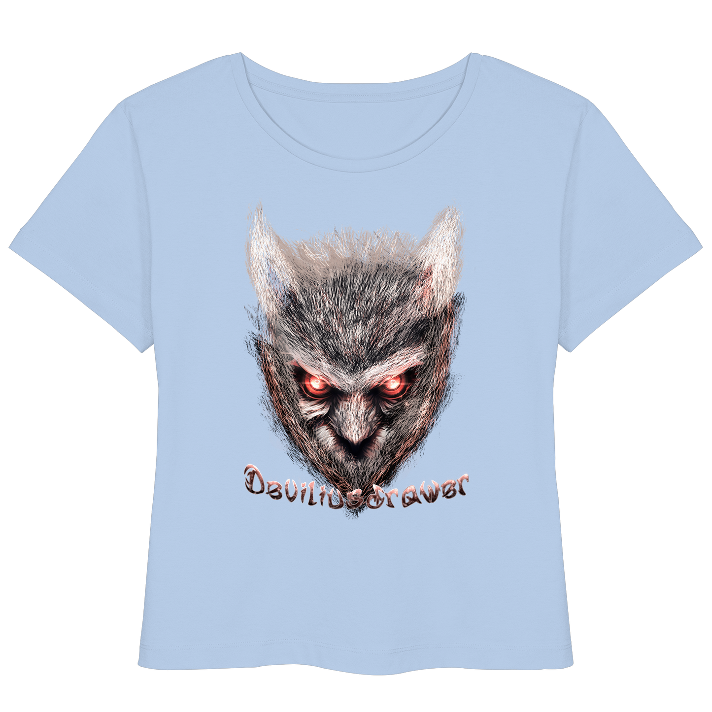 Deviliusdrawer Red Eyed Owl - Womens Organic Lightweight T-Shirt