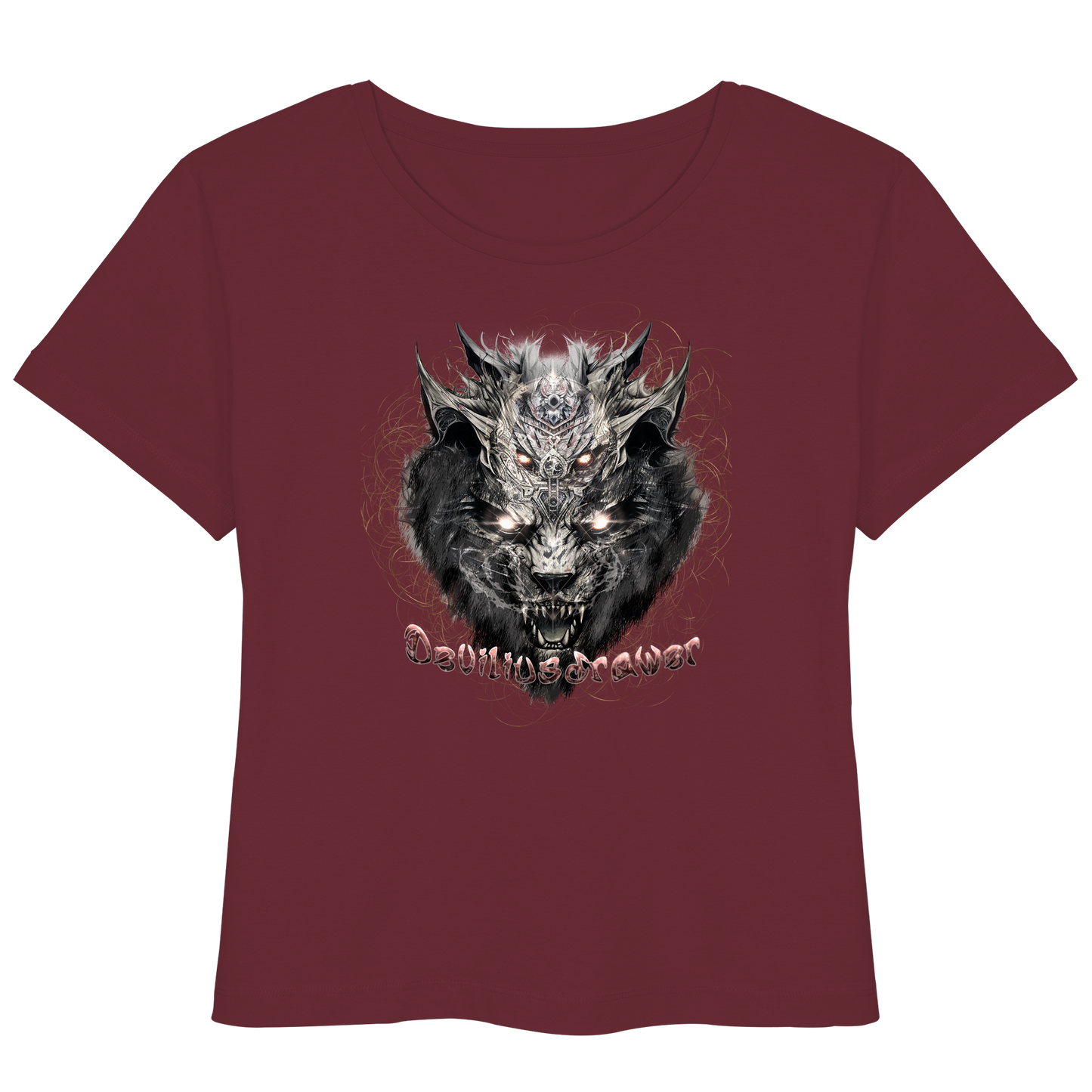 Deviliusdrawer Magical Beast Cat - Womens Organic Lightweight T-Shirt