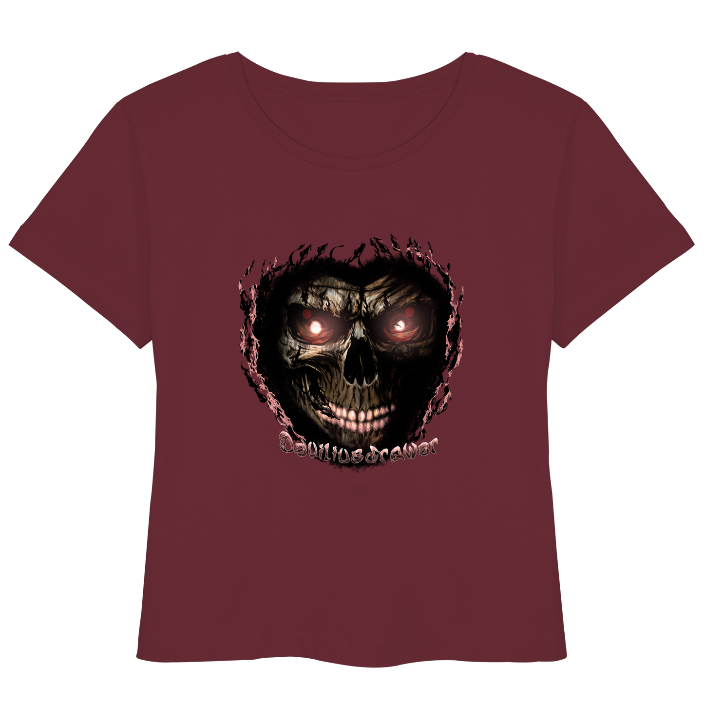 Deviliusdrawer Glow Skeleton - Womens Organic Lightweight T-Shirt