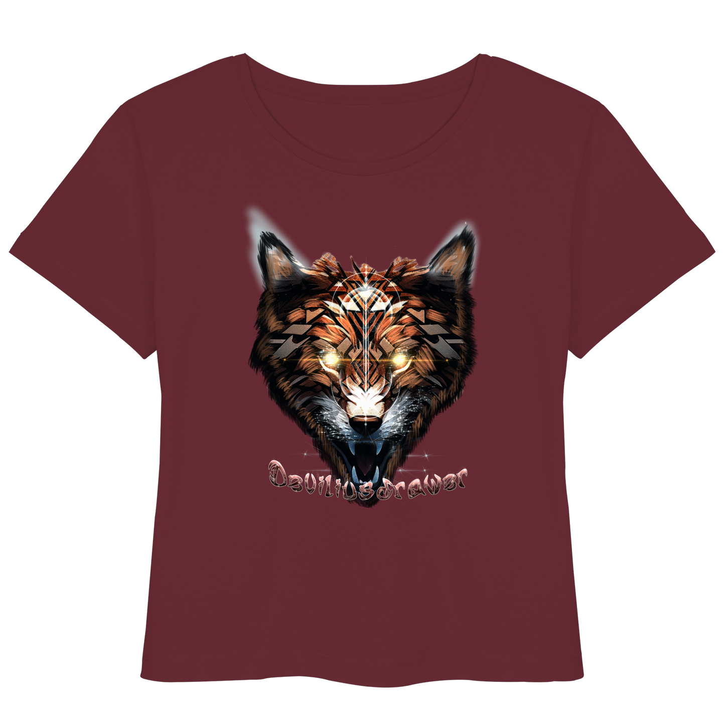 Deviliusdrawer Foxwolf - Womens Organic Lightweight T-Shirt