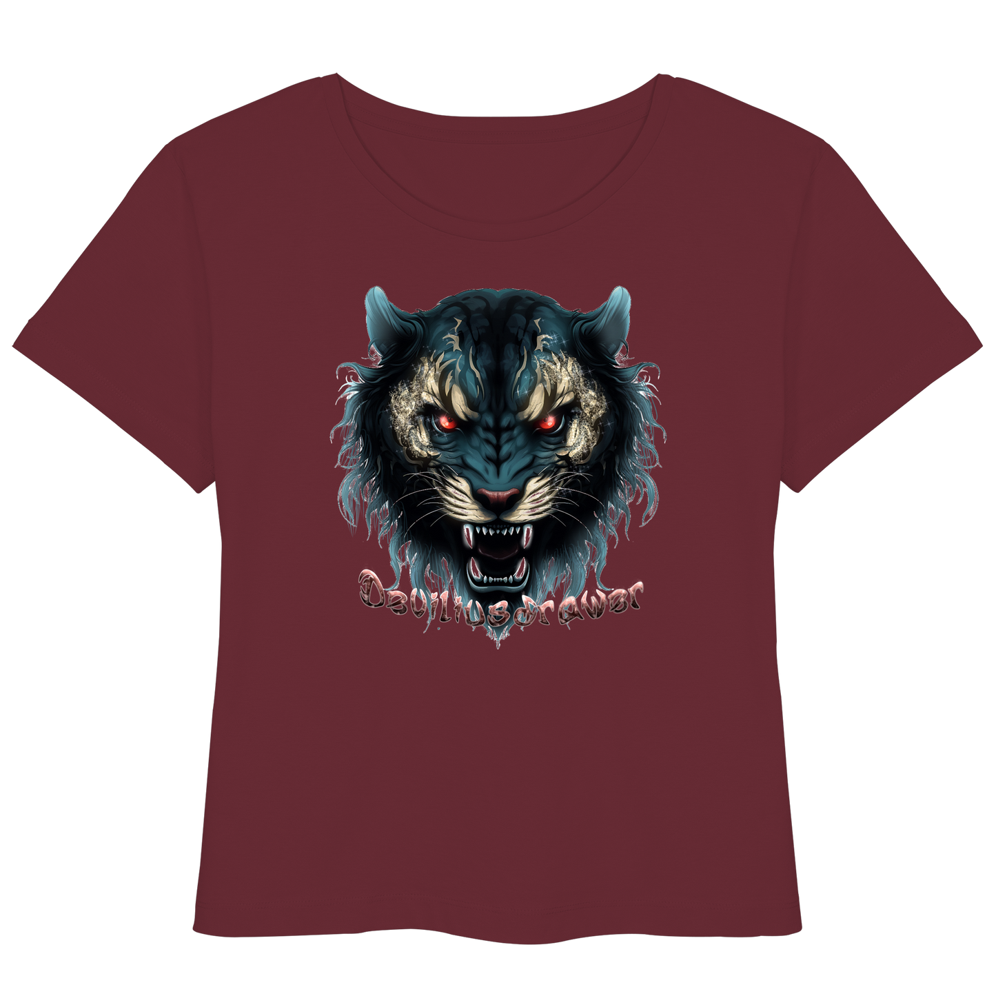 Deviliusdrawer Tigercat - Womens Organic Lightweight T-Shirt