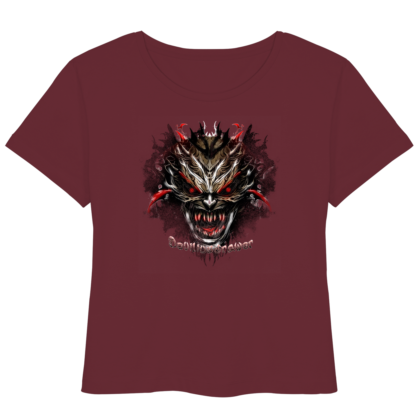 Deviliusdrawer Dark Redeyed Devil - Womens Organic Lightweight T-Shirt