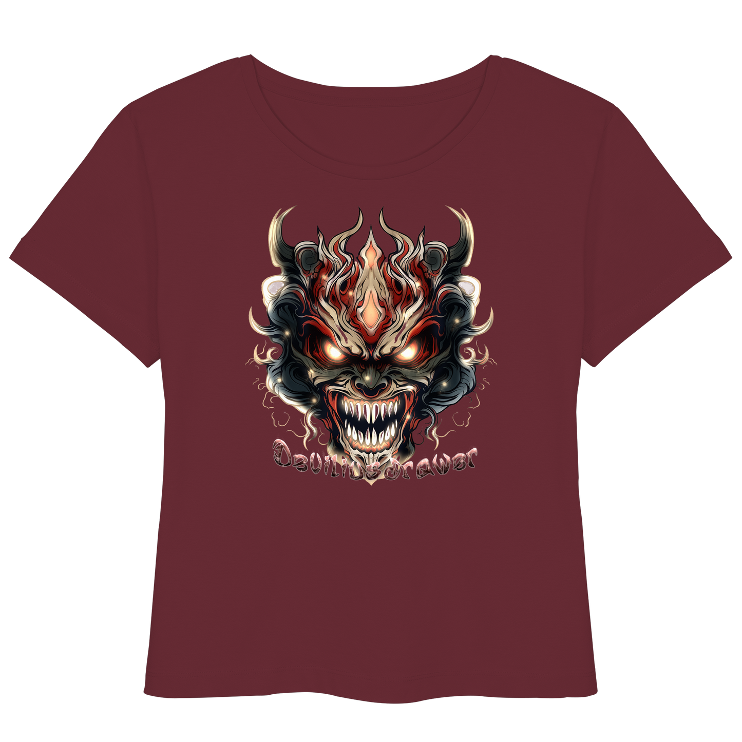 Deviliusdrawer Evil Vamp Mask - Womens Organic Lightweight T-Shirt