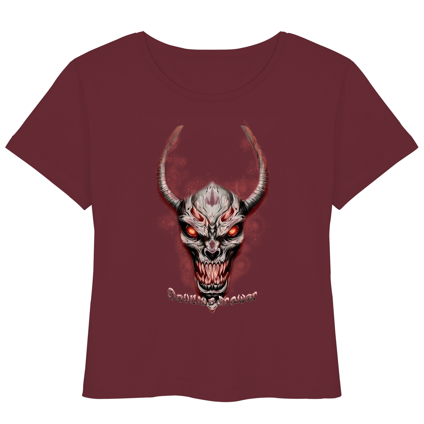 Deviliusdrawer Red Eyed Skeleton - Womens Organic Lightweight T-Shirt
