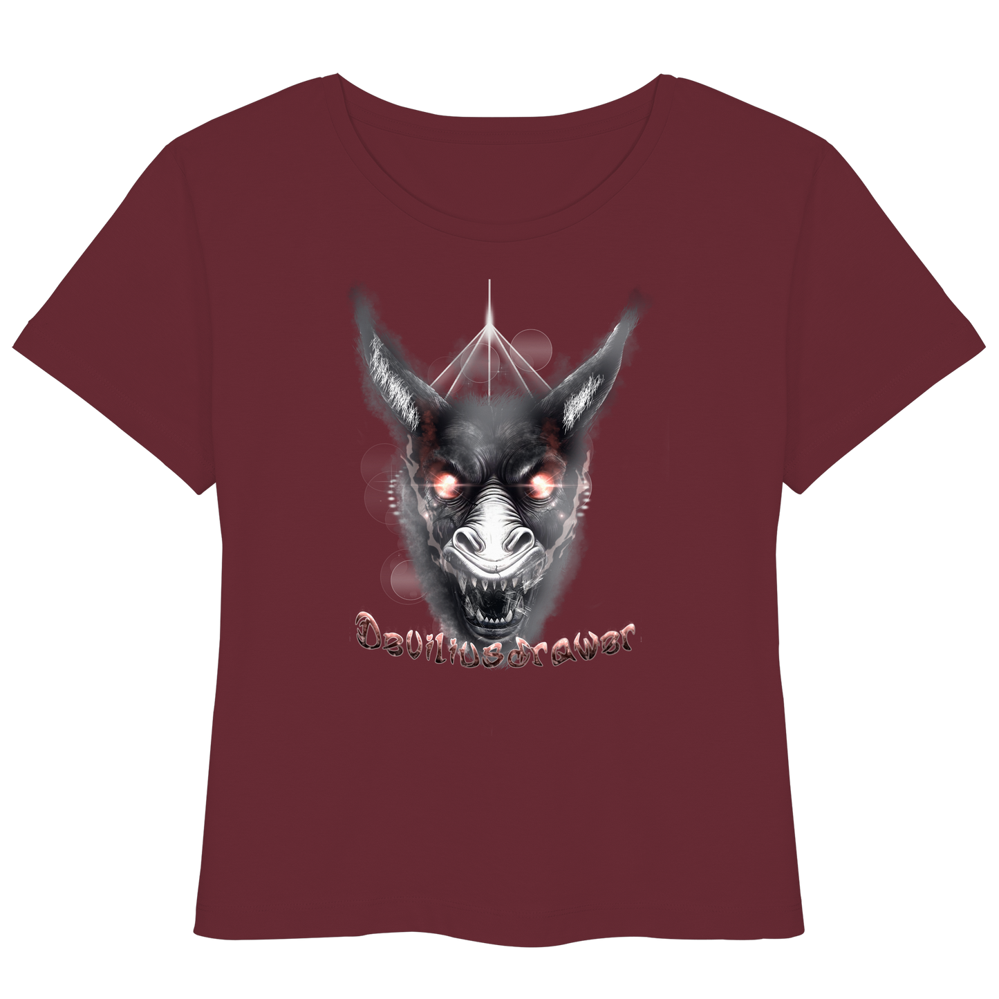 Deviliusdrawer Evil Donkey - Womens Organic Lightweight T-Shirt