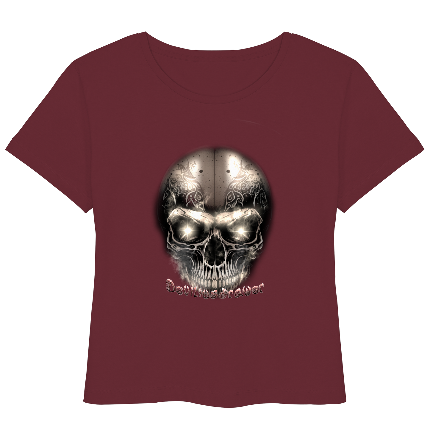 Deviliusdrawer Fire Skeleton Iron - Womens Organic Lightweight T-Shirt