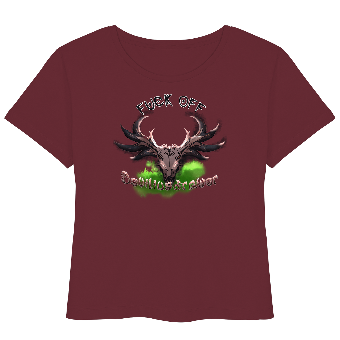 Deviliusdrawer Bad Deer - Womens Organic Lightweight T-Shirt