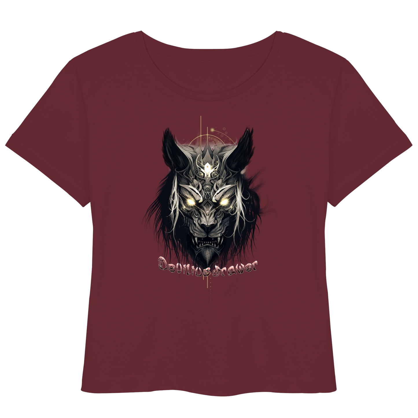Deviliusdrawer Wolftiger - Womens Organic Lightweight T-Shirt