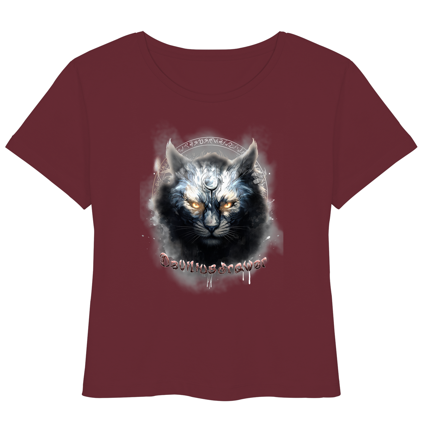 Deviliusdrawer Mysthic Cat - Womens Organic Lightweight T-Shirt