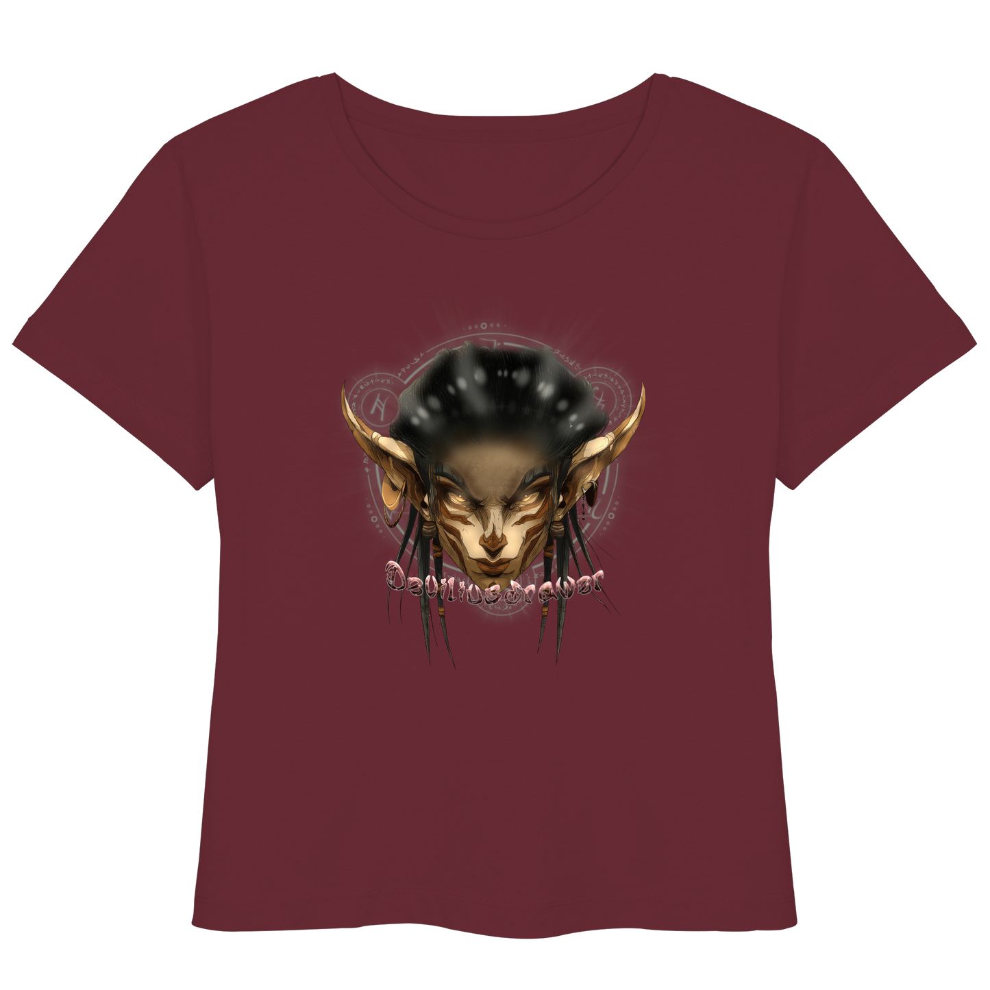 Deviliusdrawer Gold Magician Elf - Womens Organic Lightweight T-Shirt