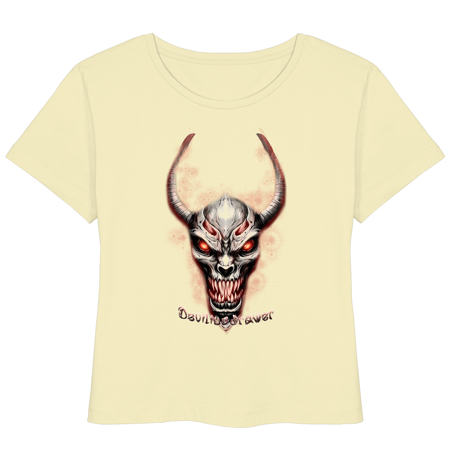 Deviliusdrawer Red Eyed Skeleton - Womens Organic Lightweight T-Shirt