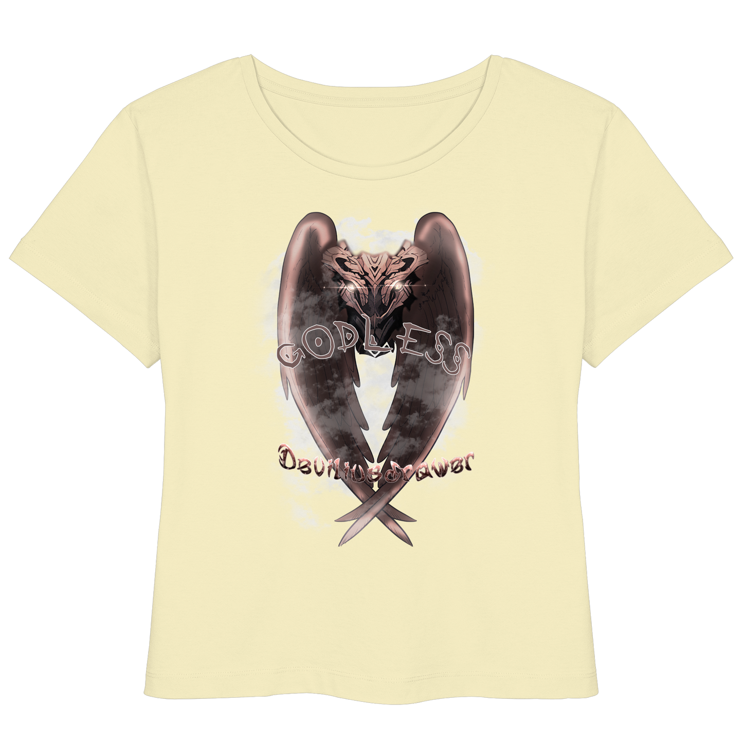 Deviliusdrawer Godless Owl - Womens Organic Lightweight T-Shirt
