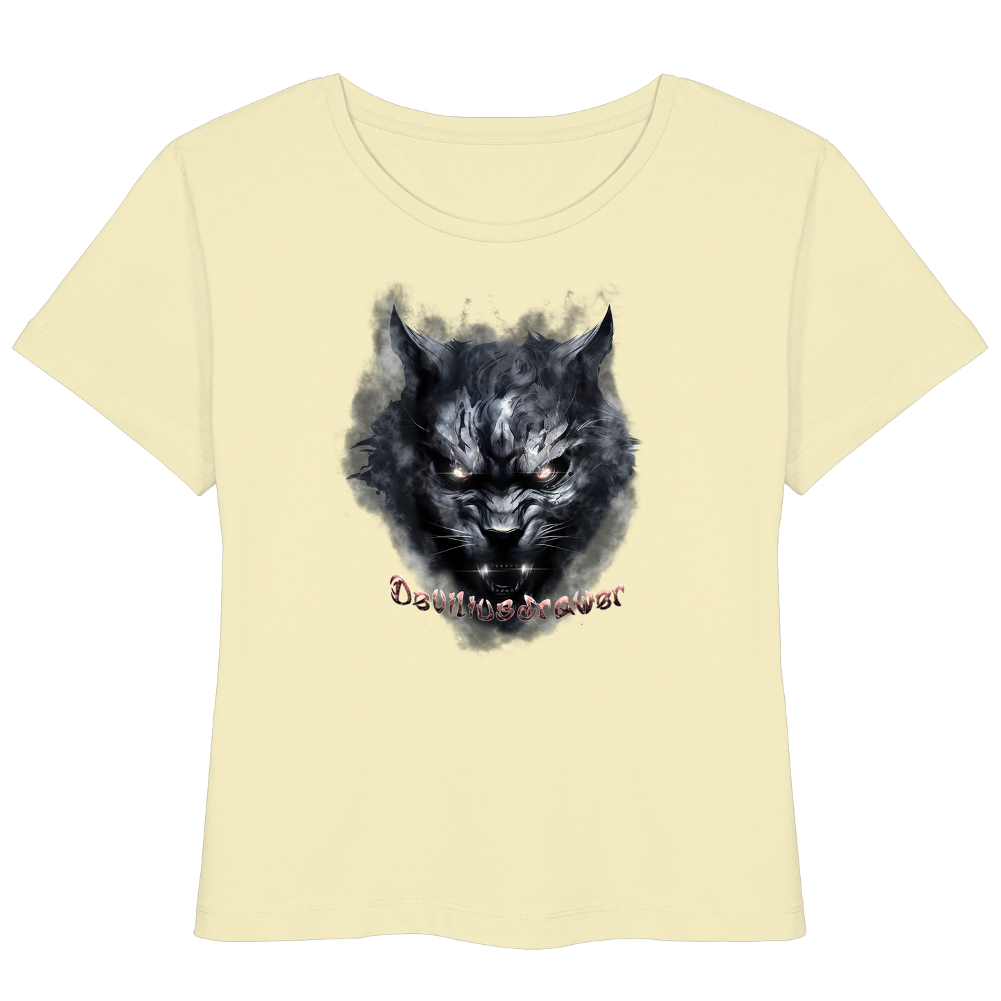 Deviliusdrawer Dark Beast Tiger  - Womens Organic Lightweight T-Shirt