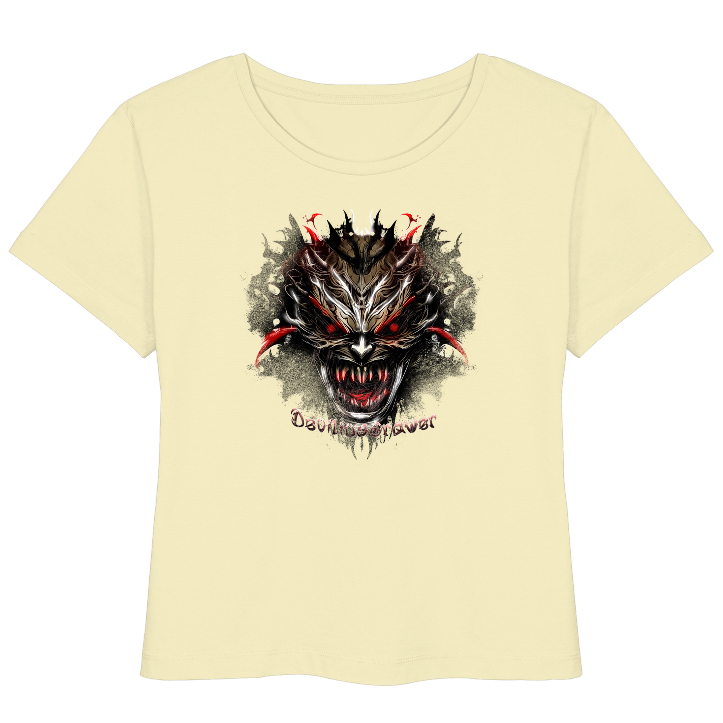 Deviliusdrawer Dark Redeyed Devil - Womens Organic Lightweight T-Shirt