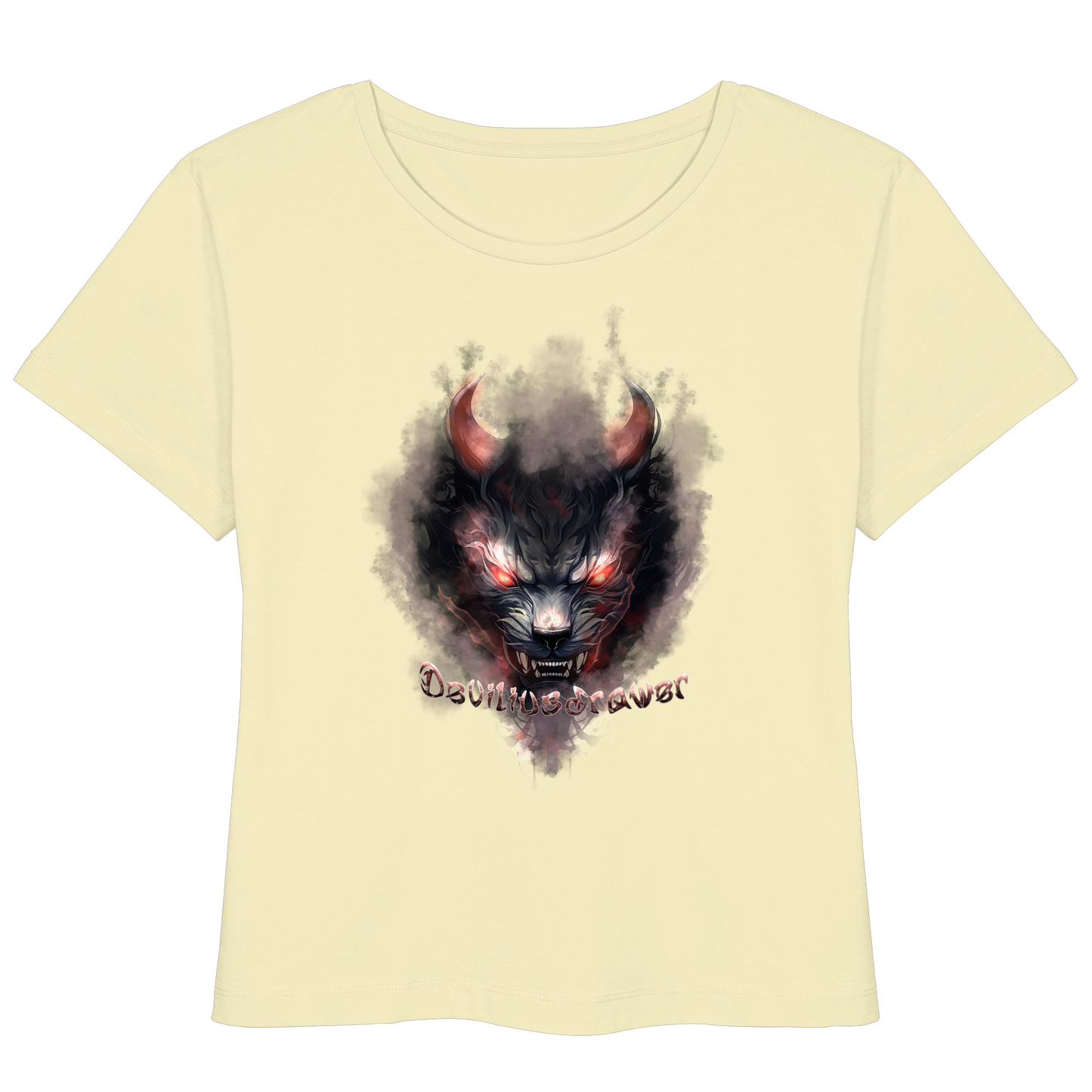 Deviliusdrawer Red Smoked Cat - Womens Organic Lightweight T-Shirt