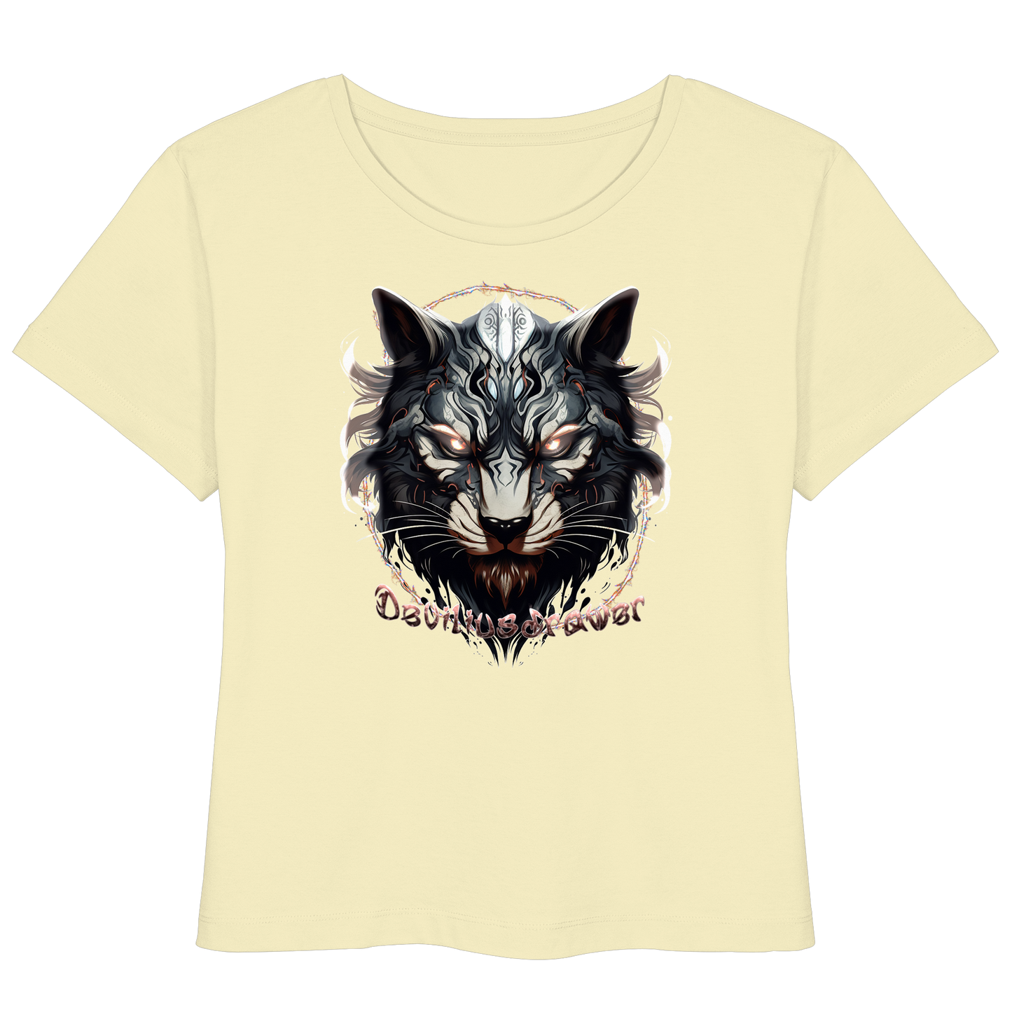 Deviliusdrawer Wolfcat - Womens Organic Lightweight T-Shirt
