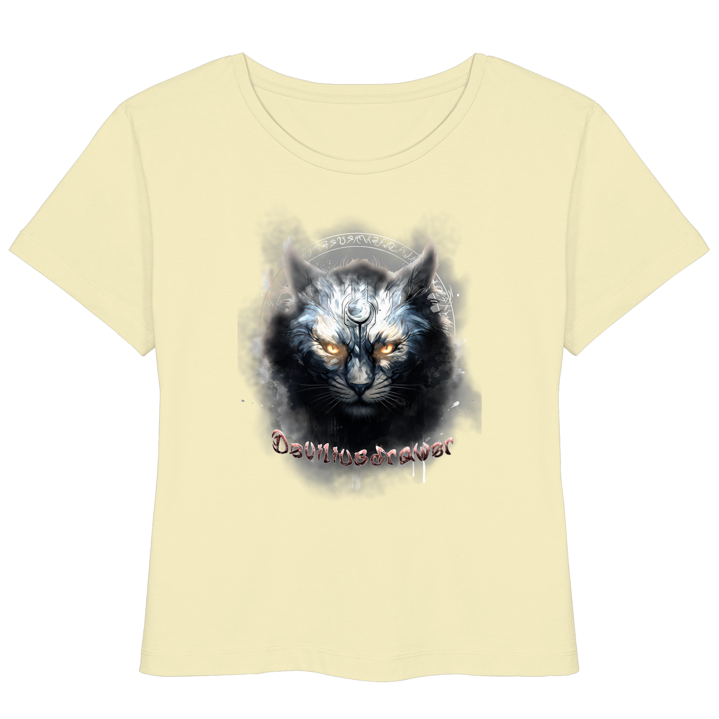Deviliusdrawer Mysthic Cat - Womens Organic Lightweight T-Shirt
