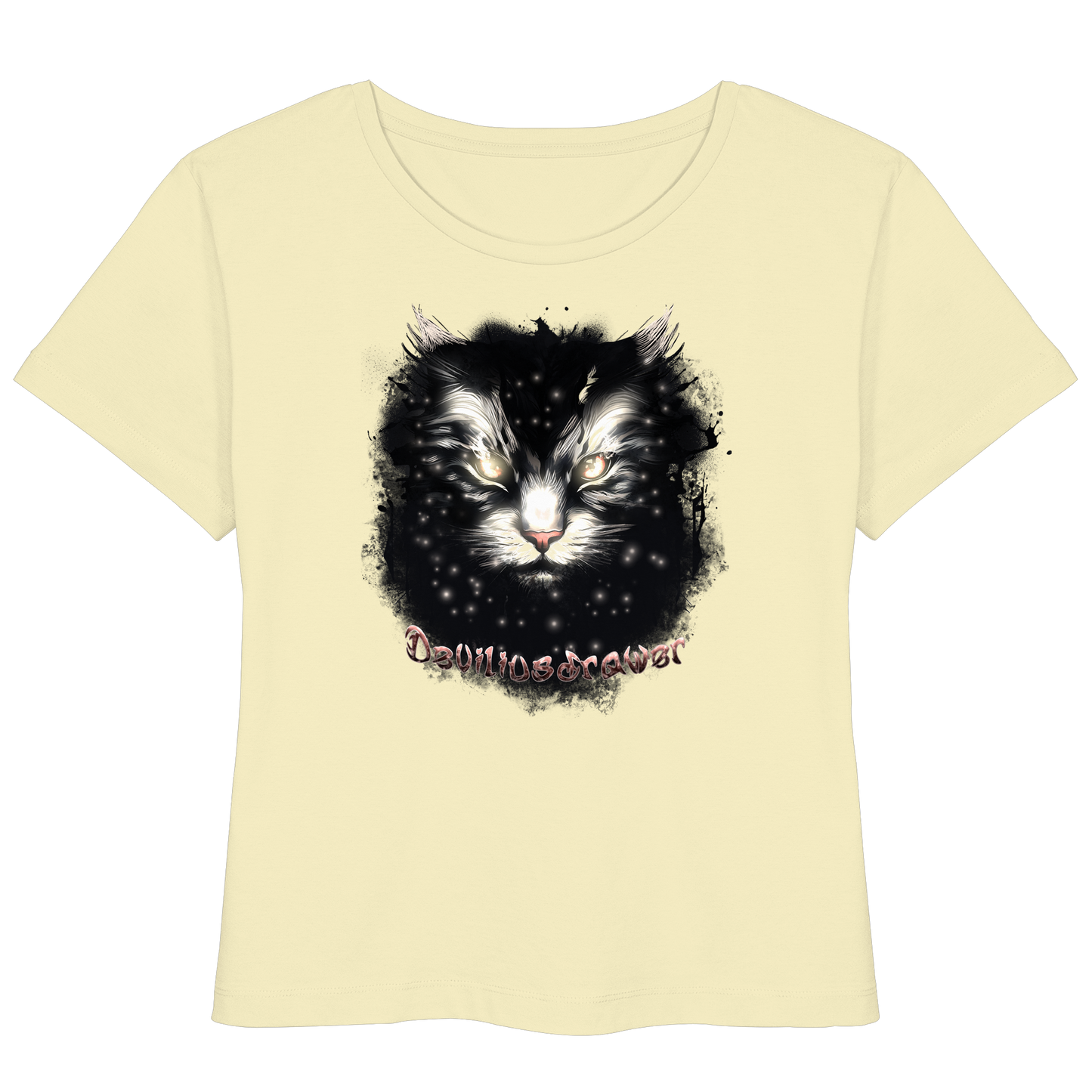 Deviliusdrawer Star Cat - Womens Organic Lightweight T-Shirt