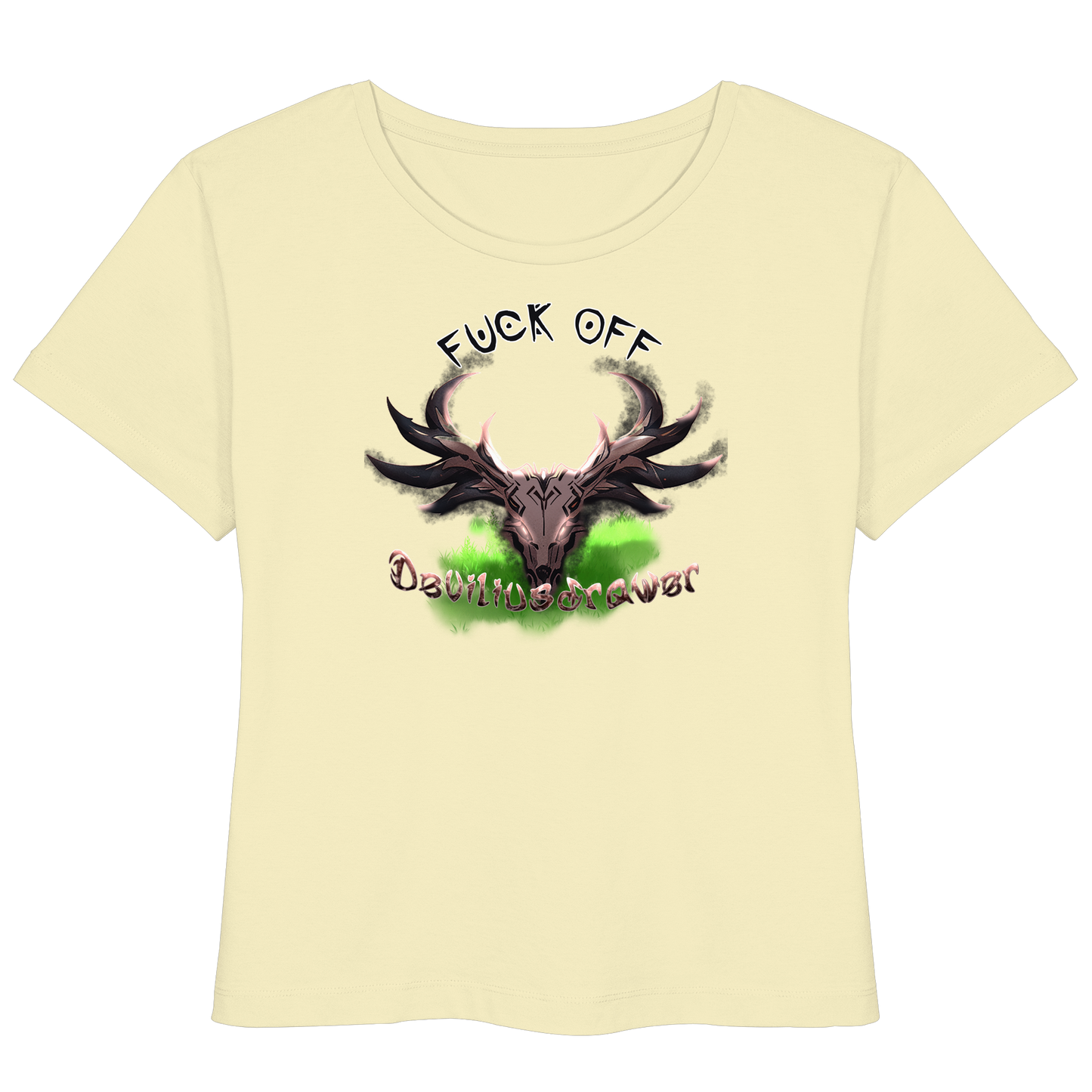 Deviliusdrawer Bad Deer - Womens Organic Lightweight T-Shirt