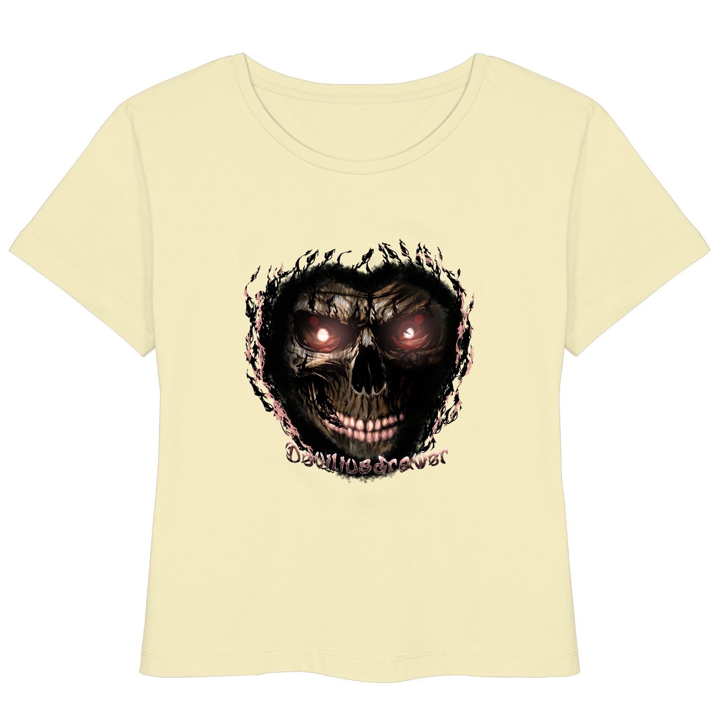 Deviliusdrawer Glow Skeleton - Womens Organic Lightweight T-Shirt