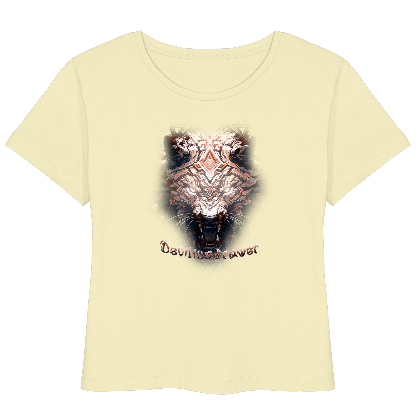 Deviliusdrawer Gold Metal Tiger - Womens Organic Lightweight T-Shirt