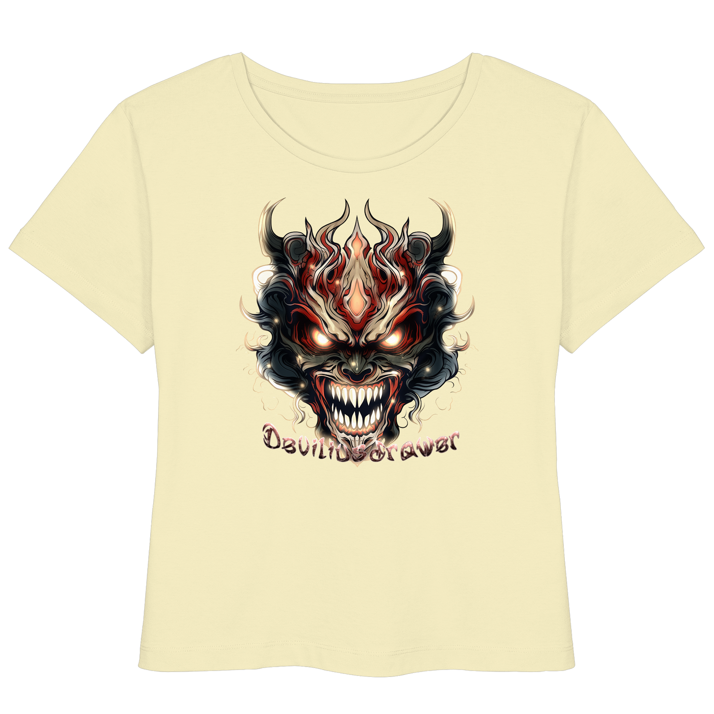 Deviliusdrawer Evil Vamp Mask - Womens Organic Lightweight T-Shirt